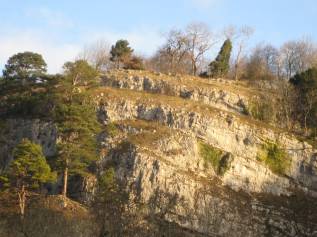 Limestone cliffs at Loggerheads Limestone cliffs at Loggerheads