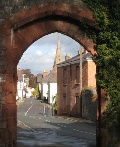 View of Ruthin from castle gatehouse