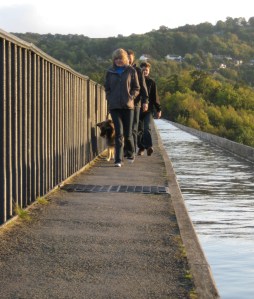 Walking on Pontcysyllte Aqueduct 